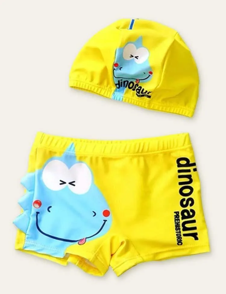 Animal Swimming Shorts + Swimming Cap - Image 3