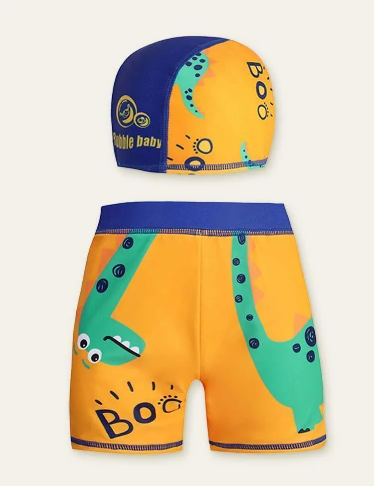 Animal Swimming Shorts + Swimming Cap - Image 3