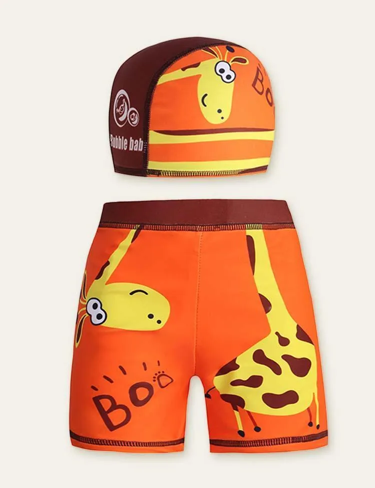 Animal Swimming Shorts + Swimming Cap - Image 4