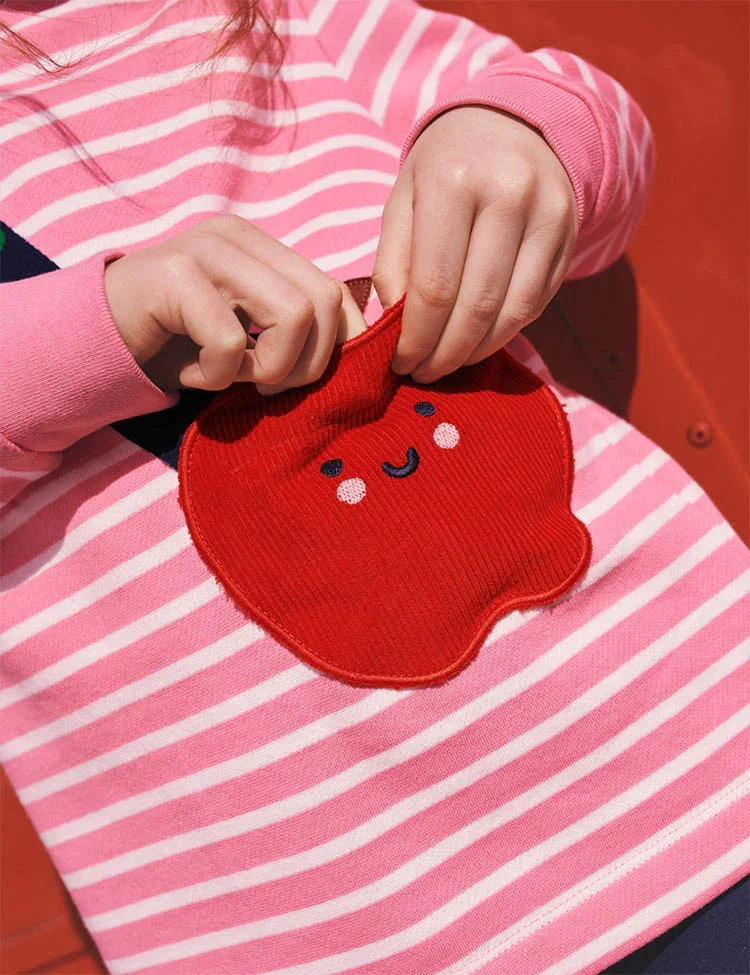 Apple Bag Appliqué Dress - Image 4