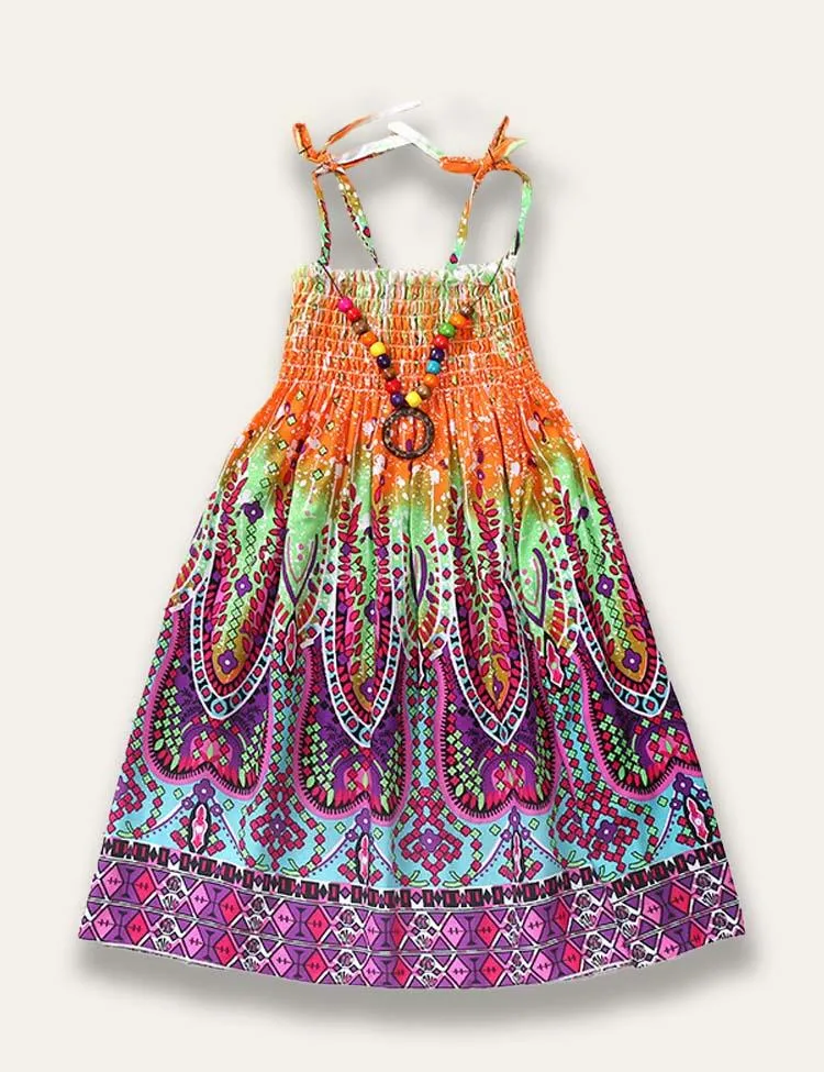 Bohemian Print Family Matching Dress - Image 4