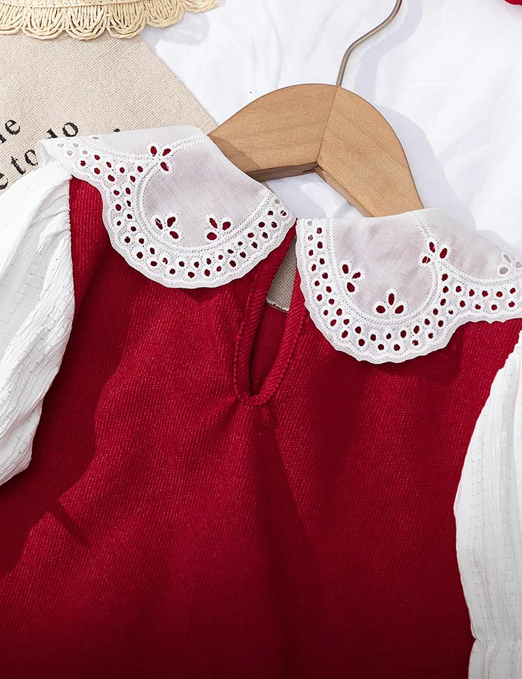 Bow Long Sleeves Dress - Image 3