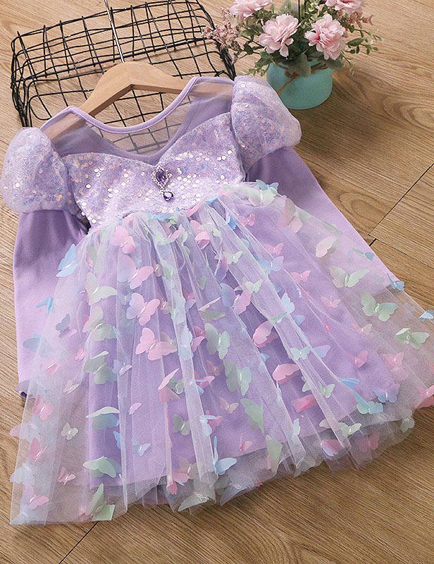 Butterfly Suspender Tulle Princess Dress - Image 4