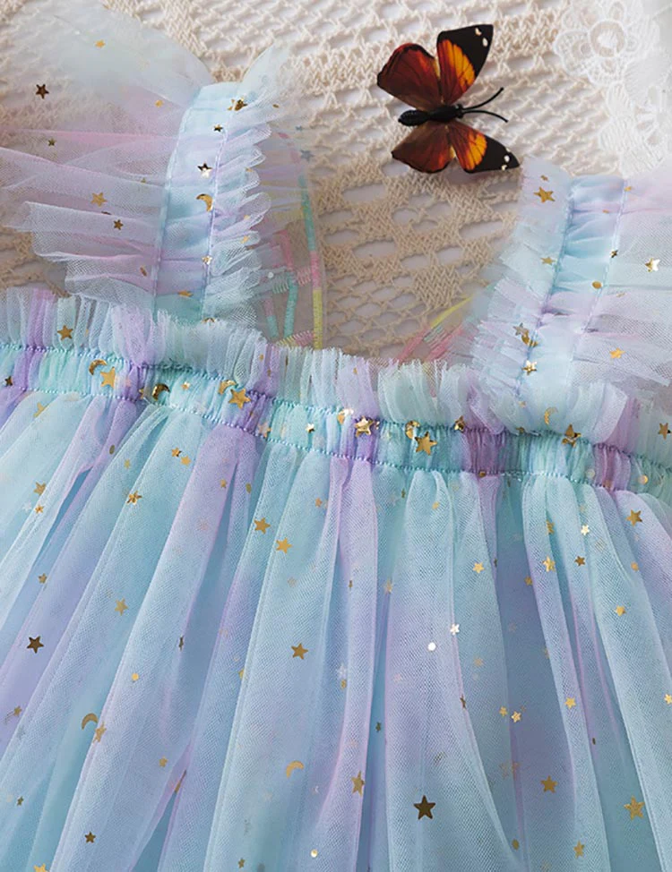Butterfly Wings Flying Sleeves Tulle Princess Dress - Image 5