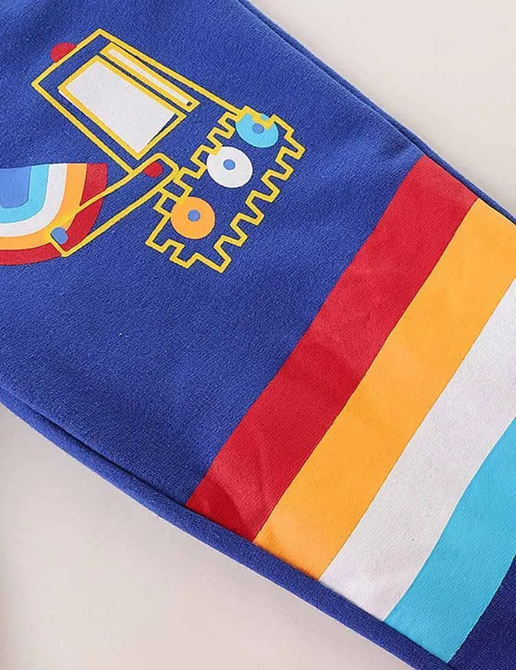 Cartoon Car Rainbow Printing Sports Pants - Image 3