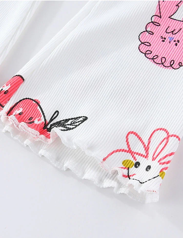 Cartoon Pattern Print Leggings - Image 3