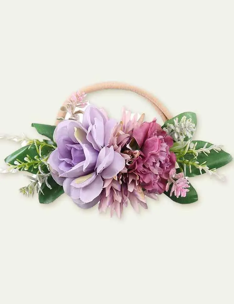 Colorful Artificial Flower Nylon Elastic Ribbon - Image 4