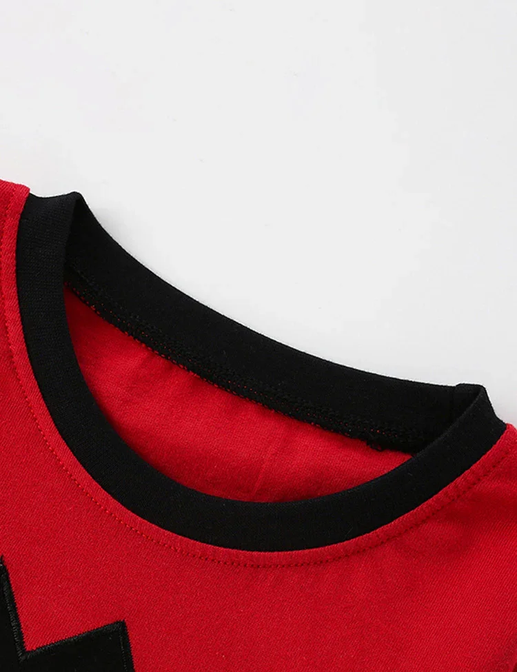 Cute Bear Applique Long Sleeve Two-piece Set - Image 3