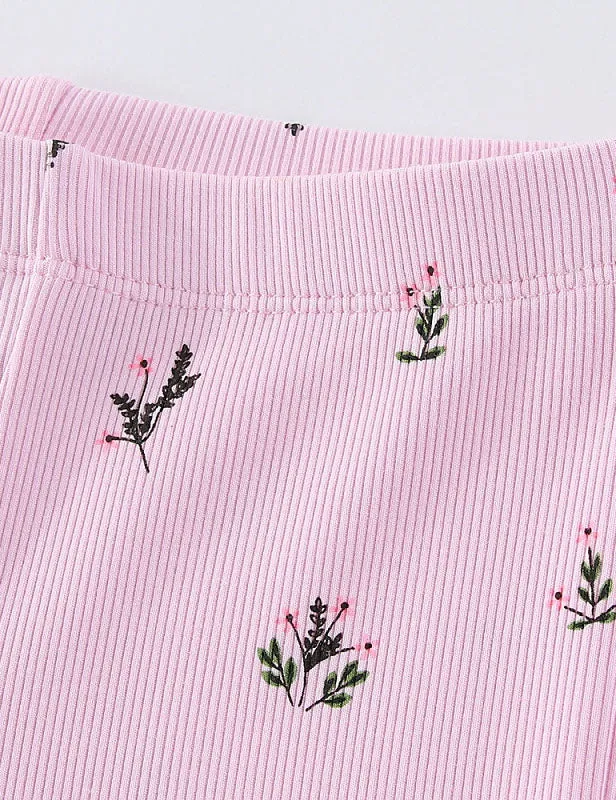 Floral Printed Leggings - Image 3