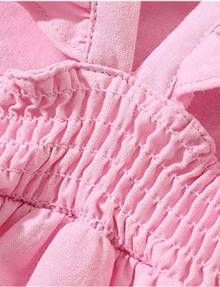 Flower Embroidered Sleeveless Dress - Image 3