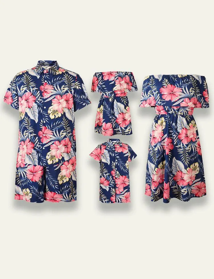 Flower Printed Family Matching Dress - Image 3