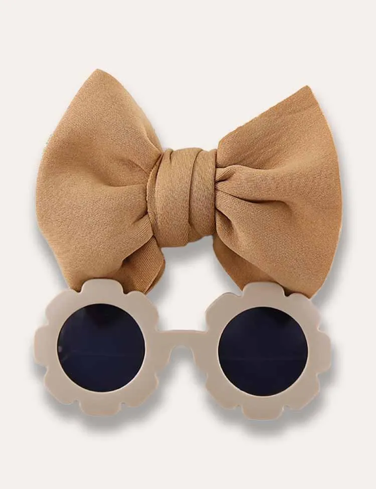 Flower Sunglasses+Solid Headband - Image 6