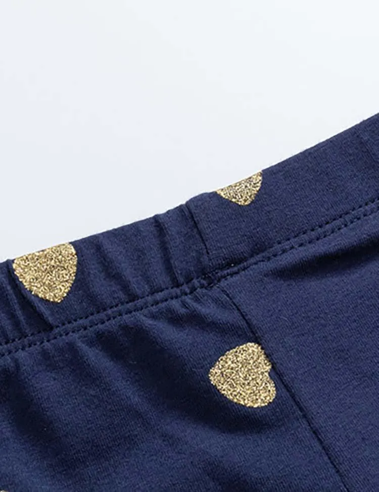 Heart Printing Leggings - Image 4