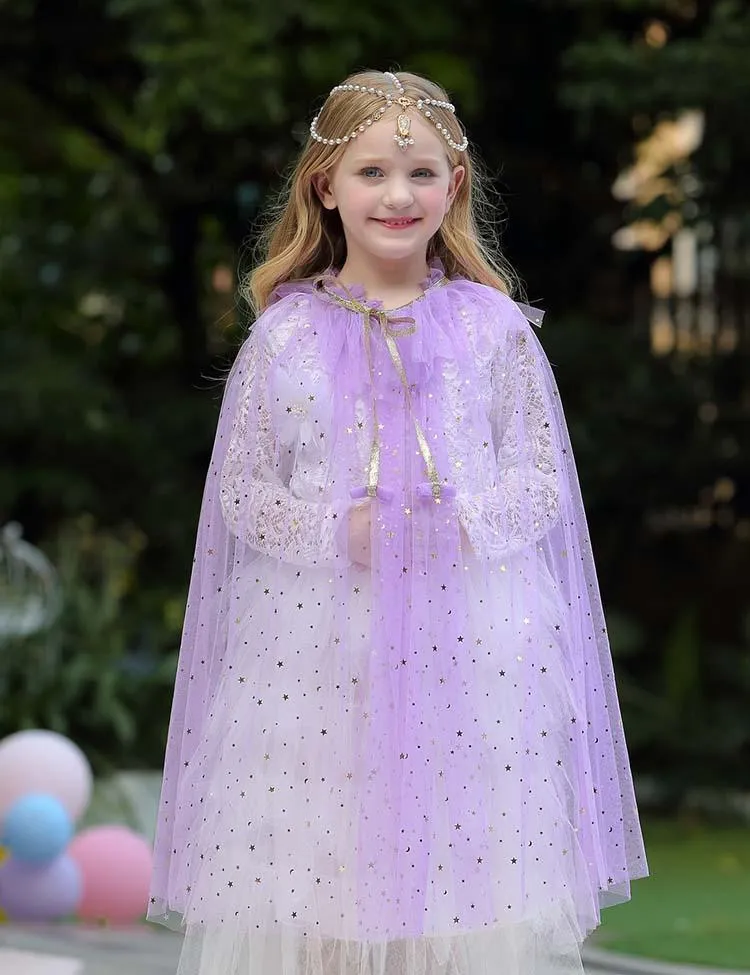 Mesh Sequins Party Cape - Image 4