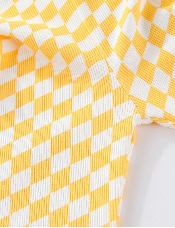 Plaid Flared Leggings - Image 3