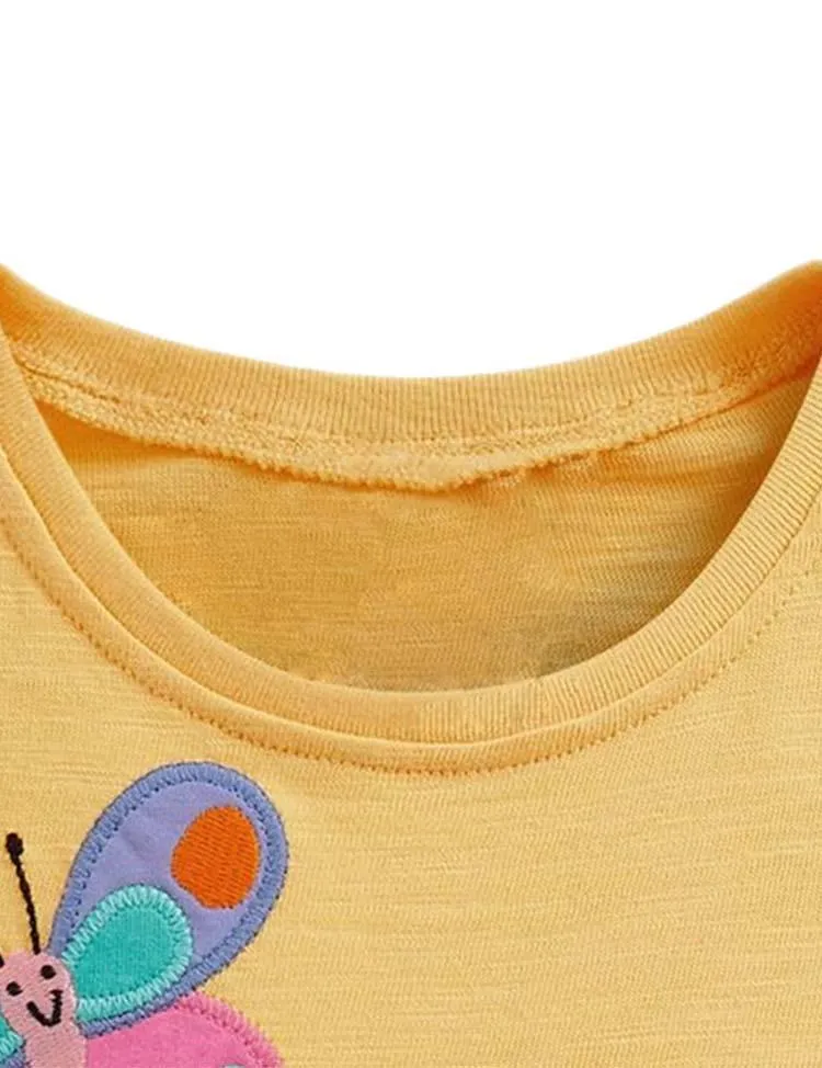 Rainbow Butterfly Appliqué Dress - Image 3