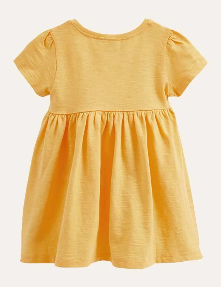 Rainbow Butterfly Appliqué Dress - Image 4