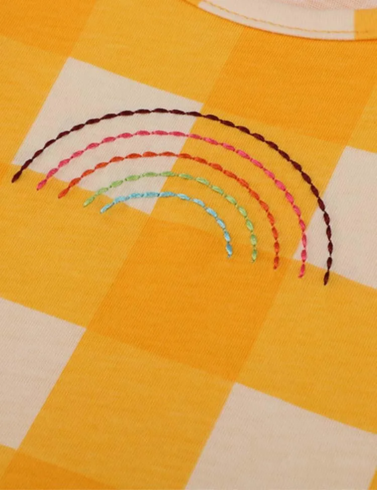 Rainbow Plaid Dress - Image 3