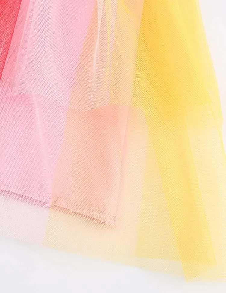 Rainbow Tulle Dress - Image 4