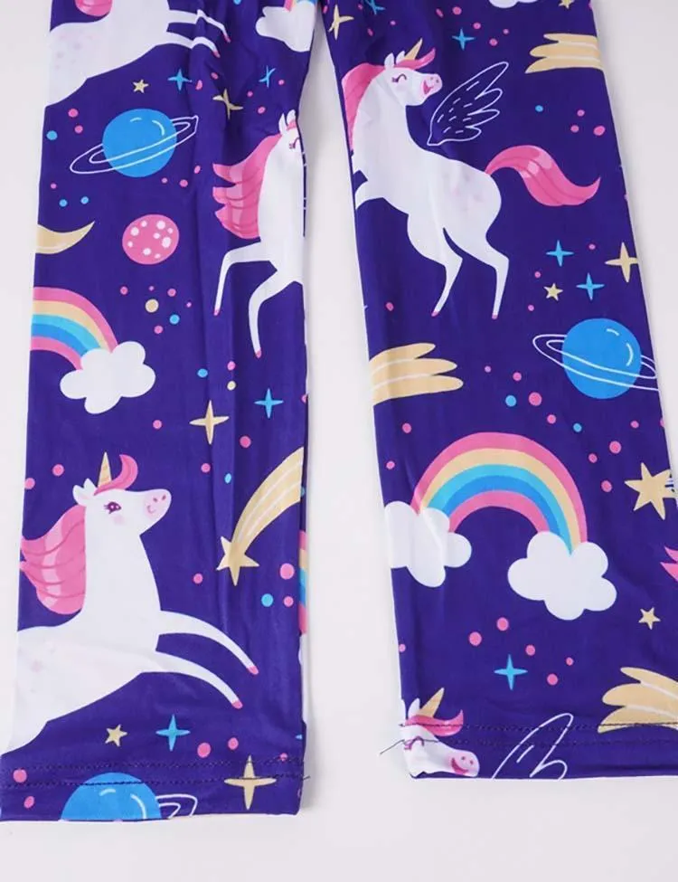 Rainbow Unicorn Print Leggings - Image 4