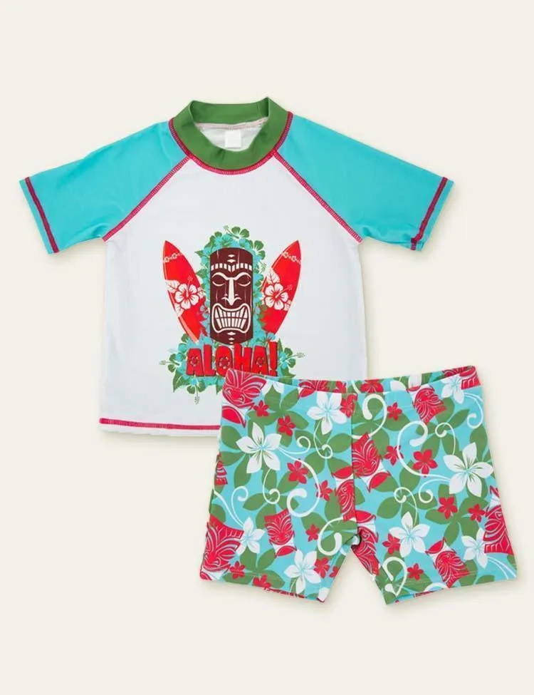 Shark Octopus Cartoon Swimsuit - Image 4