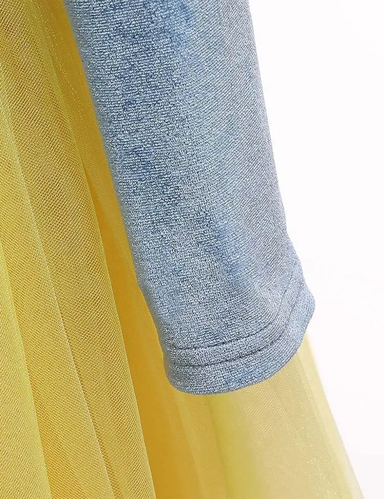 Snow White Mesh Party Dress - Image 4