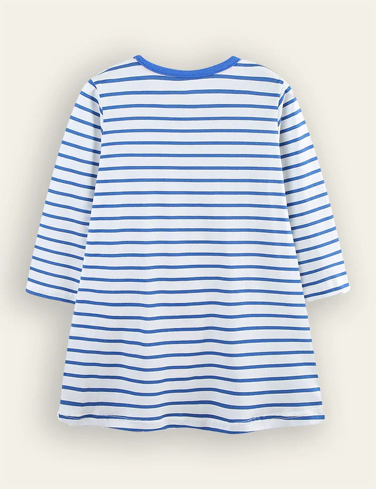 Strawberry Appliqué Bag Dress - Image 3