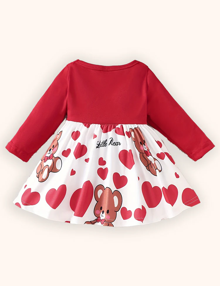 Valentine's Day Love Pattern Tulle Dress - Image 4
