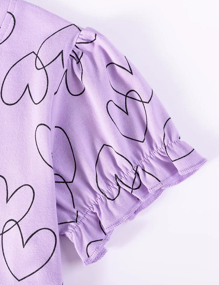 Valentine's Day Love Print Cotton Dress - Image 4